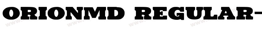 OrionMD Regular字体转换